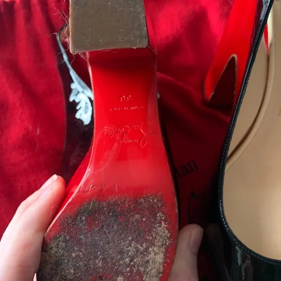Christian Louboutin slingback heel - Picture 5 of 13